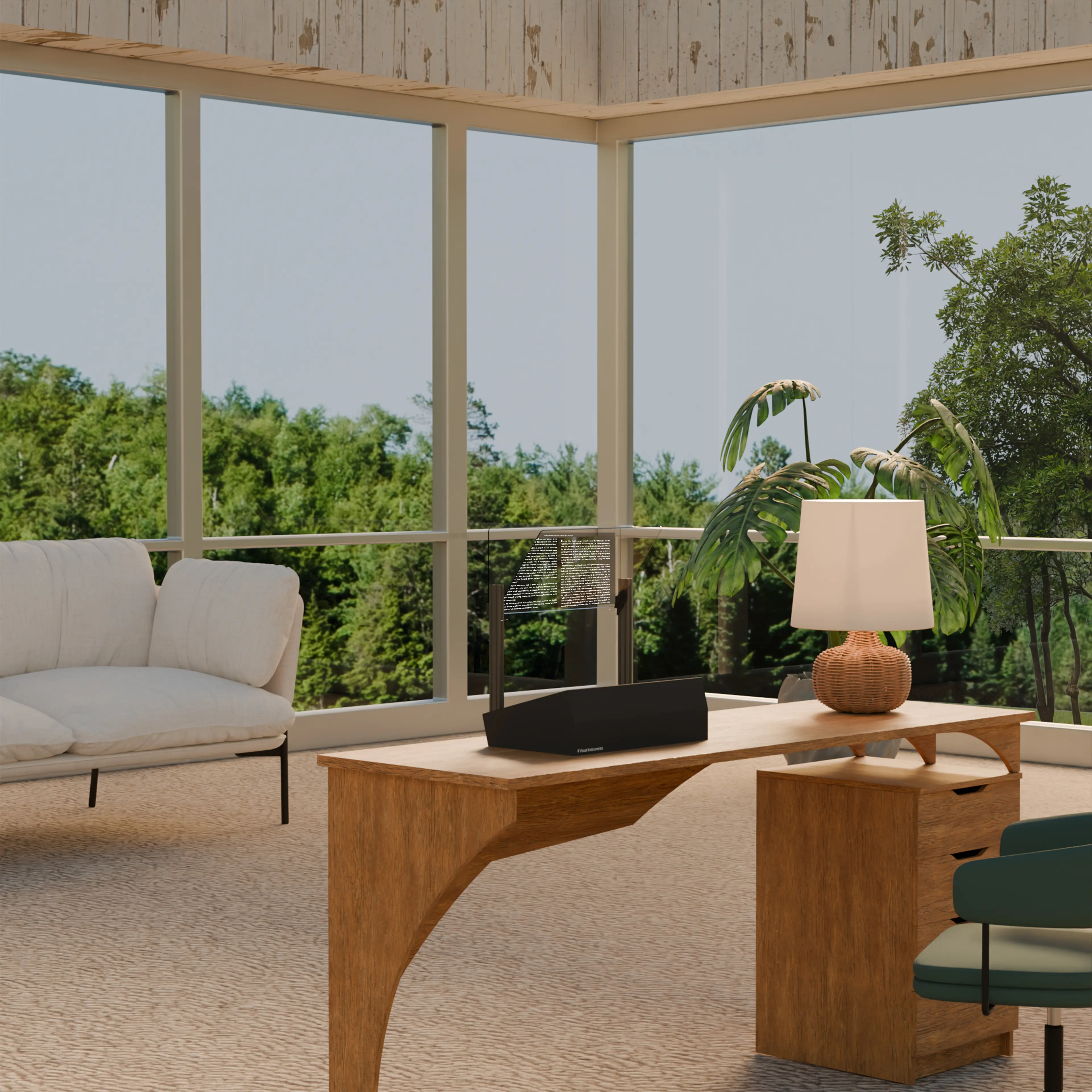 The &quot;Phantom&quot; transparent computer monitor by Visual Instruments