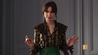 Lily Collins in Emily in Paris season 4