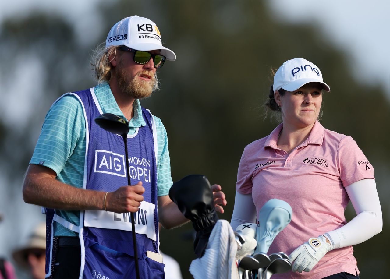 Kurt Moskaly and Ally Ewing at the AIG Women&#039;s Open