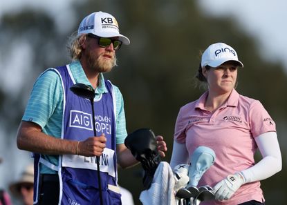 Kurt Moskaly and Ally Ewing at the AIG Women's Open