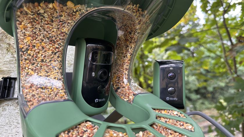 A close up of the Birdfy Feeder 2 Duo Camera