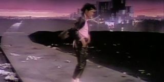 Michael Jackson in the video for "Billie Jean"