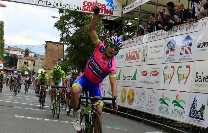 Diego Ulissi (Lampre-Merida) wins the Coppa Sabatini