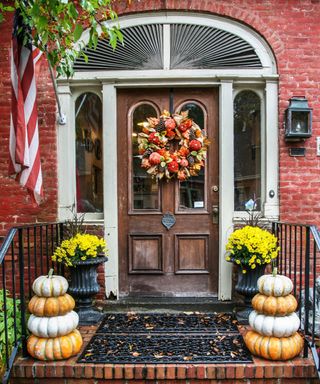 Halloween Wreath on front door