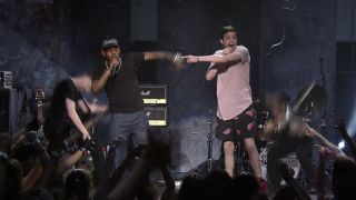 Coolio and Pete Davidson performing "Gangster's Paradise" togeter on Goddamn Comedy Jam