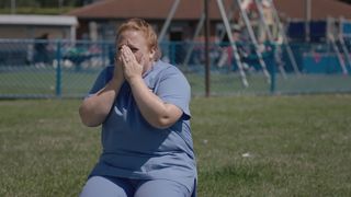 Robyn breaks down when Charlotte can't be found in Casualty