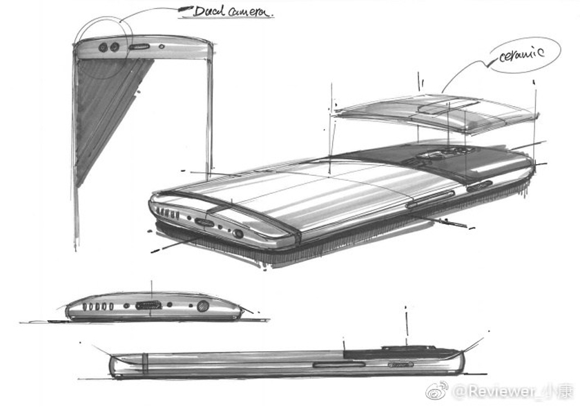 Leaked OnePlus 5 design sketches