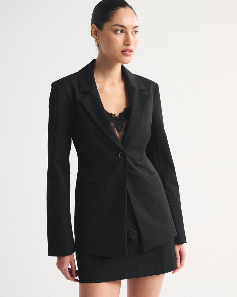 A&amp;amp;f Forme Nipped Waist Blazer
