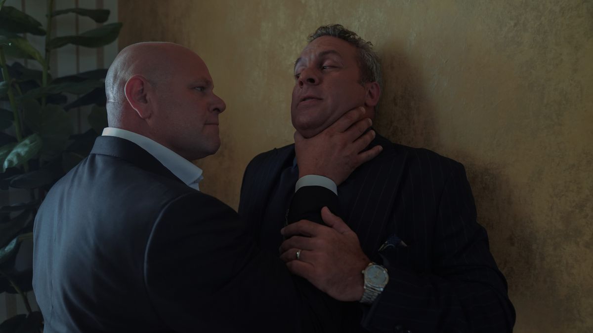 Domenick Lombardozzi and Chris Caldovino in Tulsa King