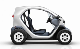 Renault's latest zero-emission two-seater Twizy model electric car