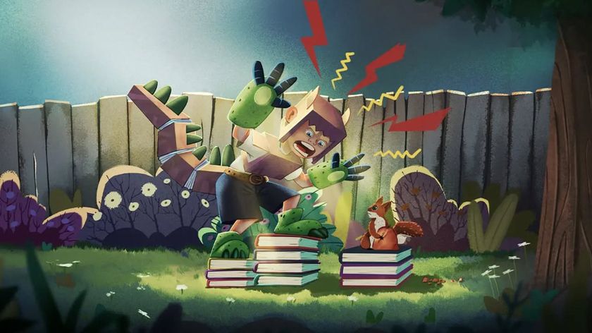 MCM Comic Con; a cartoon illustration of a boy pretending to be a monster