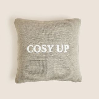 Cosy Up Slogan Cushion