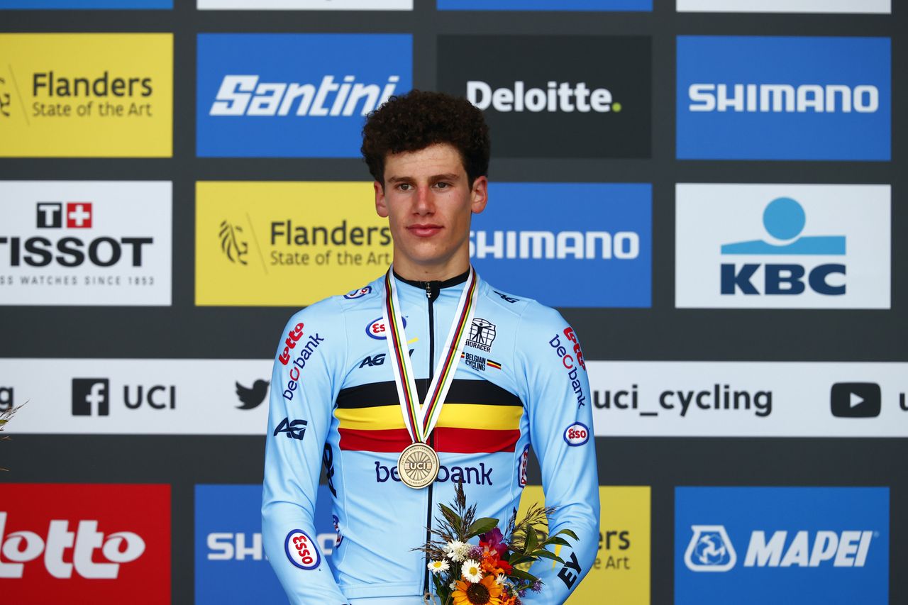 2021 UCI Road World Championships Flanders Men Junior Time Trial - Knokke Heist - Bruges 23,3 km - 21/09/2021 - Alec Segaert (BEL) - photo Luca Bettini/BettiniPhoto&Acirc;&copy;2021
