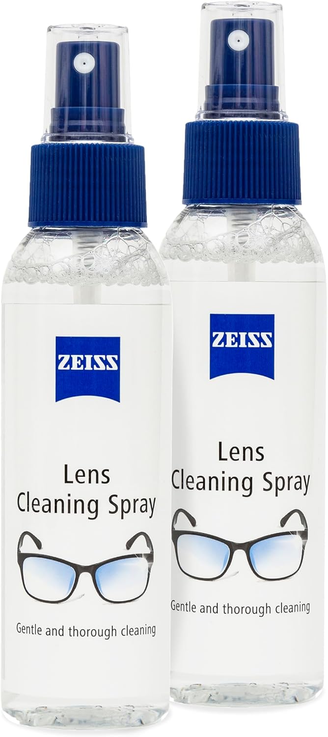 Zeiss Lens Cleaning Spray, Twin Pack for Cleansing Optical Surfaces, Glass and Plastic Cleaner, for Glasses, Spectacles, Cameras, Microscopes, Digital Screens and Ski Goggles,120 Ml (pack of 2)