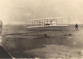 The first flight by the Wright Brothers.