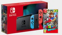 Nintendo Switch (Neon Blue/Red) + Super Mario Odyssey + 6-month Spotify Premium subscription | £299 at Currys (save £20.99)