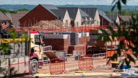 Construction continues on new houses that have been constructed on what was previously also agricultural land