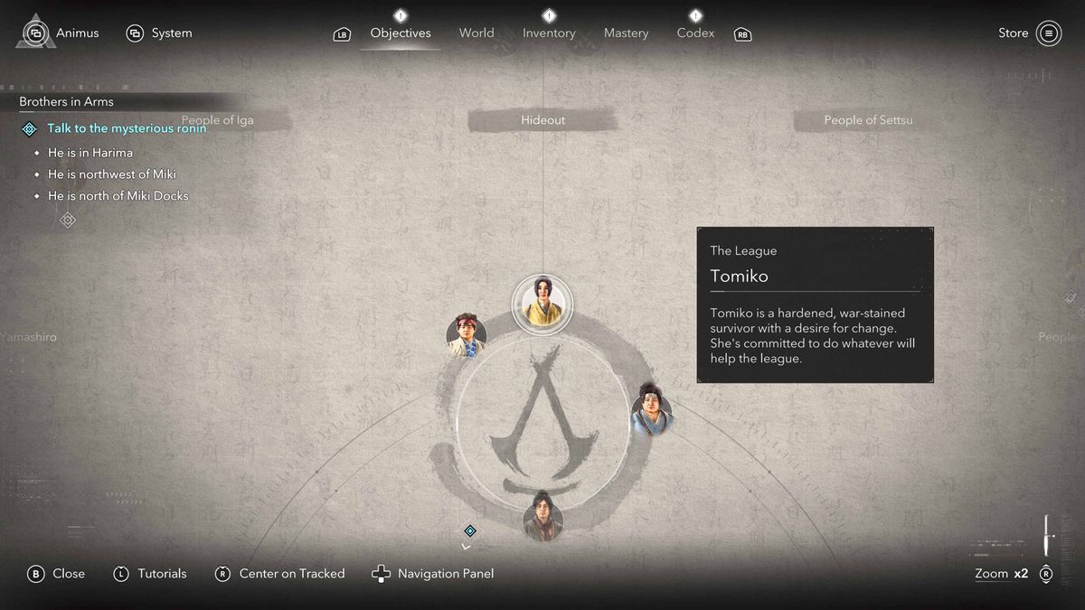 Screenshot of Assassin's Creed Shadows on Xbox Series X.