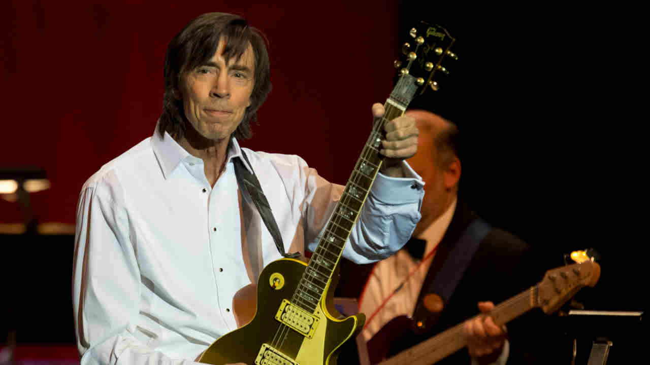 Boston&amp;rsquo;s Tom Scholz performing onstage in 2014