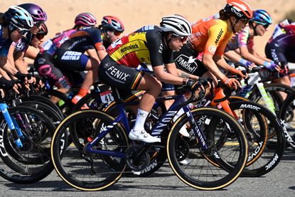 Kim de Baat at the UAE Tour Women