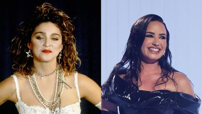 vmas - madonna, demi lovato 