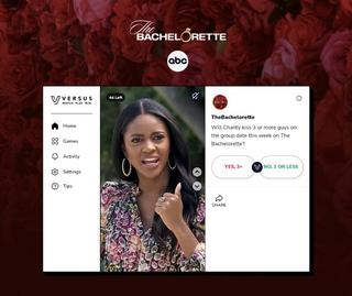 shot of gamified content for ABC's The Bachelorette