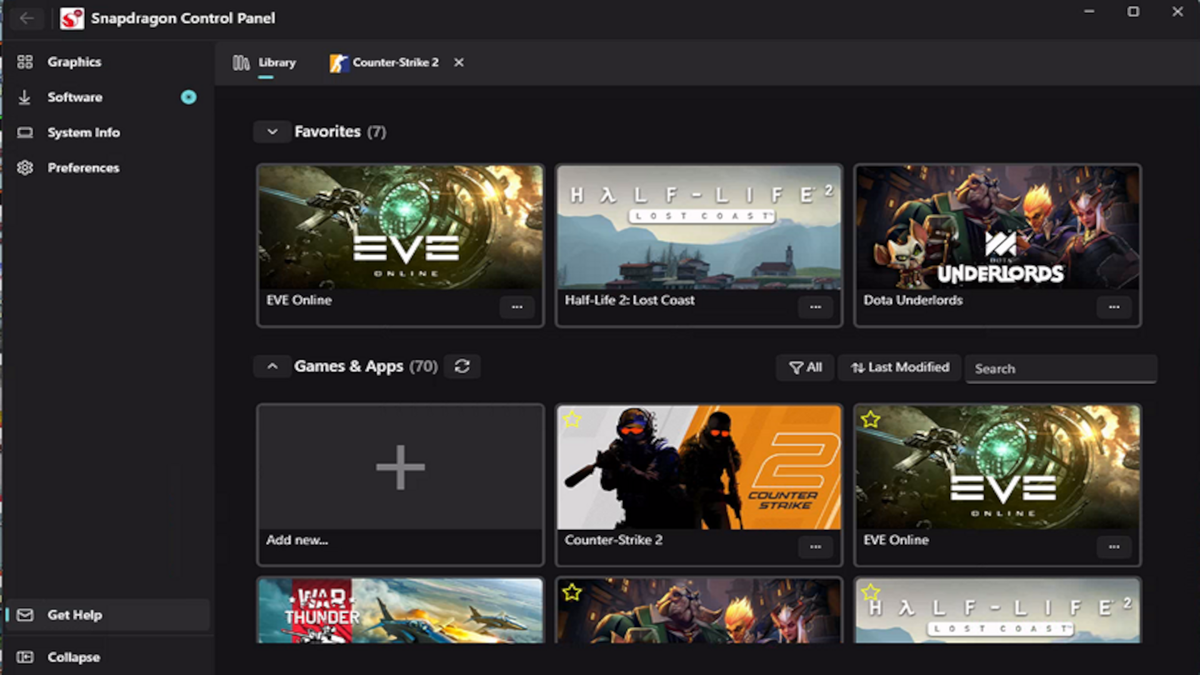 Qualcomm refines Windows on Arm gaming with broad feature release — platform gets Snapdragon Control Panel, AVX2 emulation, improved anti-cheat support