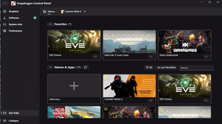 Snapdragon Control Panel