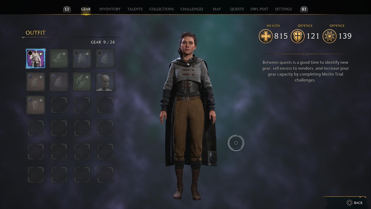 Hogwarts Legacy gear slots how to get more GamesRadar+