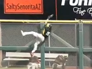 Watch Josh Reddick do his best Spider-Man impression to rob Michael Morse of two home runs