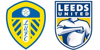 Leeds United current and old logos