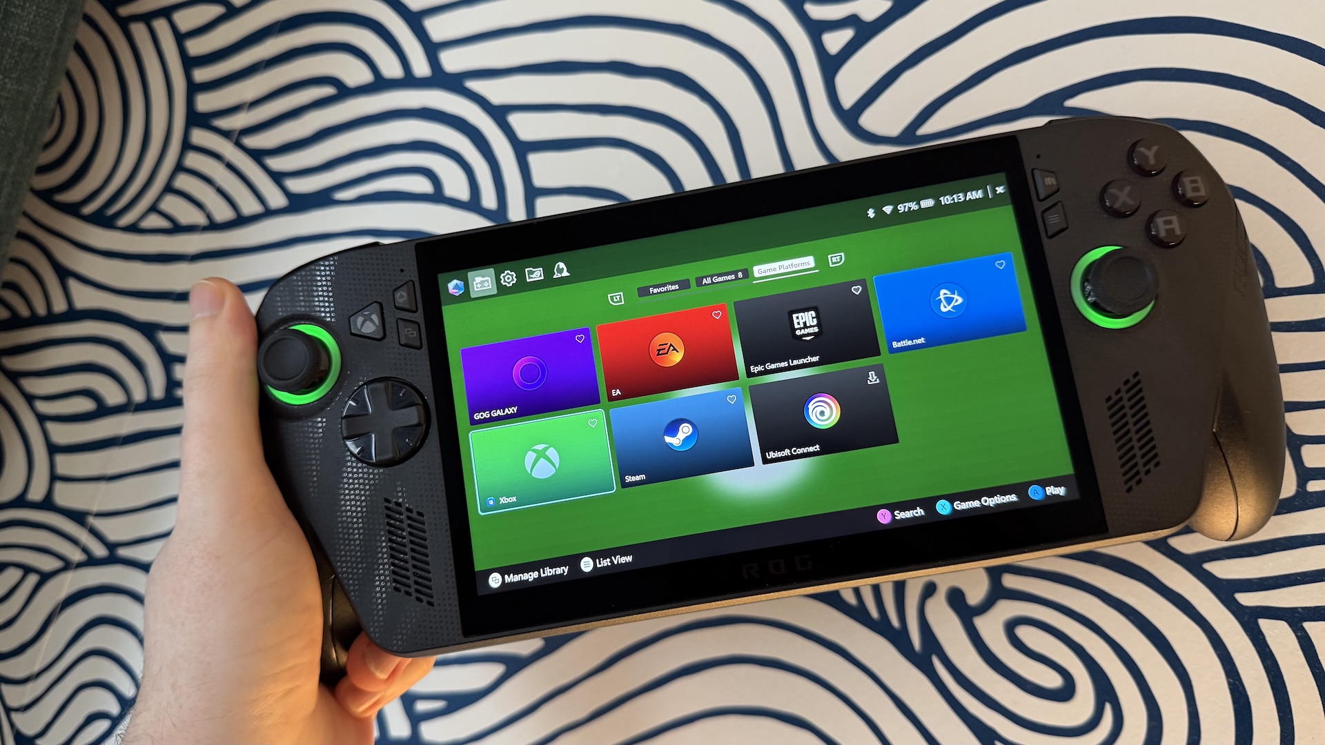 The ASUS ROG Xbox Ally X gaming handheld