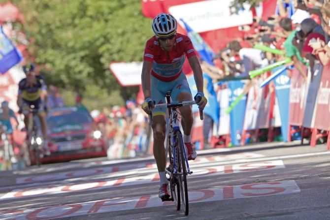 Vincenzo Nibali (Astana) crosses the line