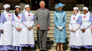 King Charles, Princess Alexandra and nurses