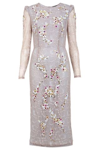 Miss Selfridge Beaded Lace Pencil Dress, £195