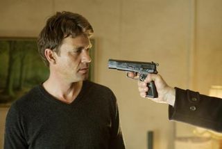 New Town Killers - Dougray Scottâ€™s sadistic hunter Alistair finds himself staring down the barrel of his own gun