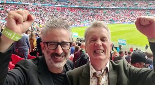 Baddiel and Skinner enjoy Three Lions getting an airing after England beat Germany at Euro 2020.