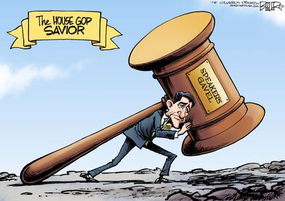 Political cartoon U.S. Paul Ryan House Speaker GOP