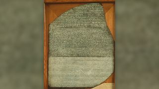 The Rosetta stone was key to deciphering ancient Egyptian hieroglyphs.