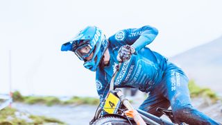 Benoit Coulanges on Fort William downhill track 2022
