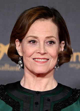 Sigourney Weaver attends the red carpet at the Goya Awards 2024 at Feria de Valladolid on February 10, 2024 in Valladolid, Spain