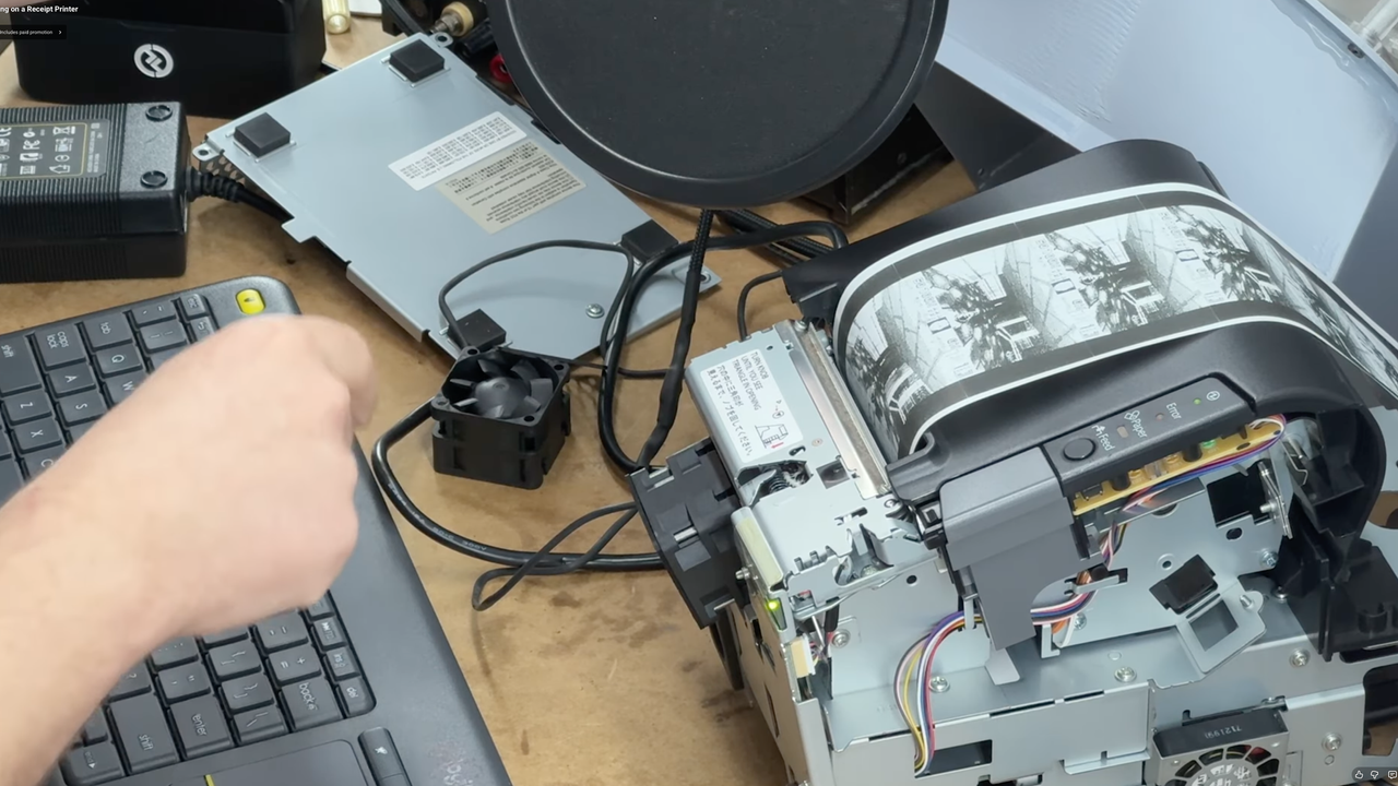 DOOM running on a receipt printer