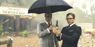 Taron Egerton and Colin Firth in Kingsman: The Golden Circle