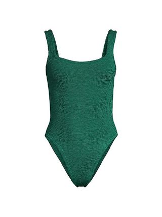 Hunza G, Crinkle One-Piece Swimsuit