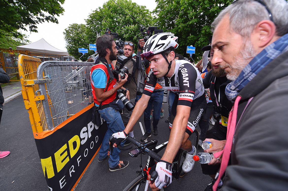 Tom Dumoulin after stage 20 of the Giro d'Italia