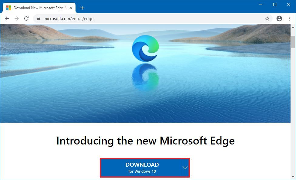 Microsoft Edge installer download