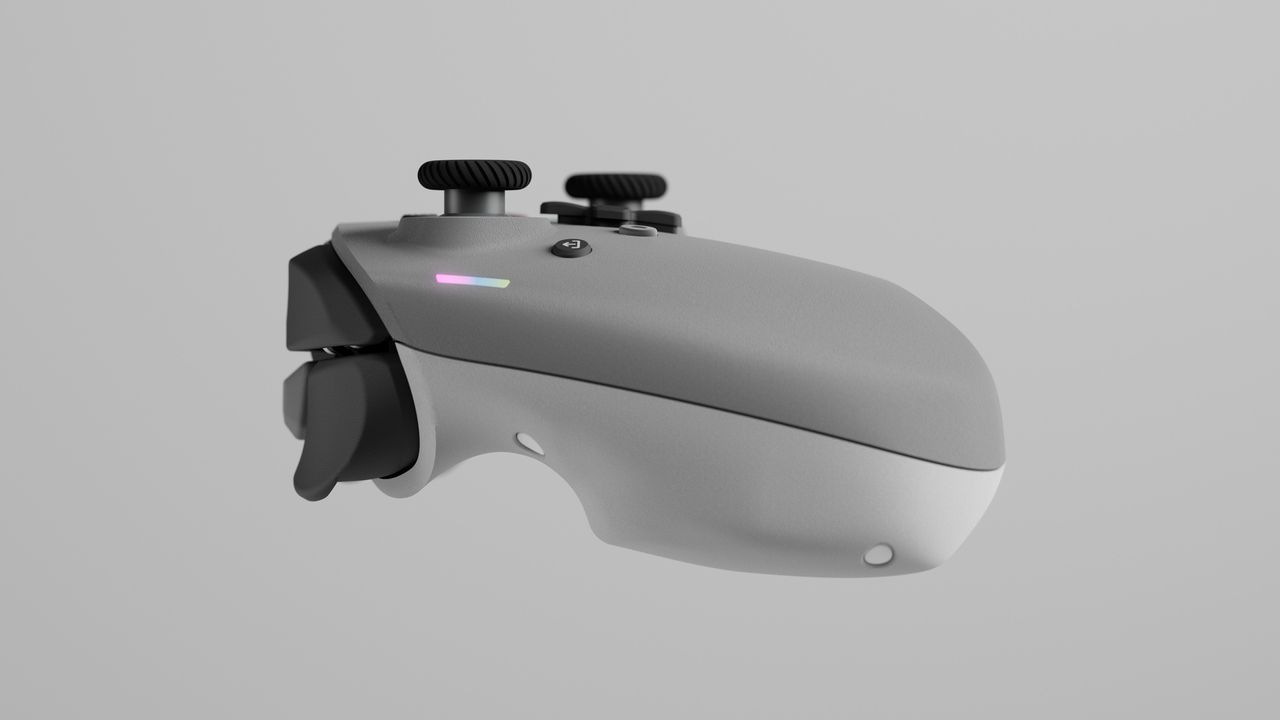 Genki's new controller about to go live on Kickstarter with a screen in the middle.