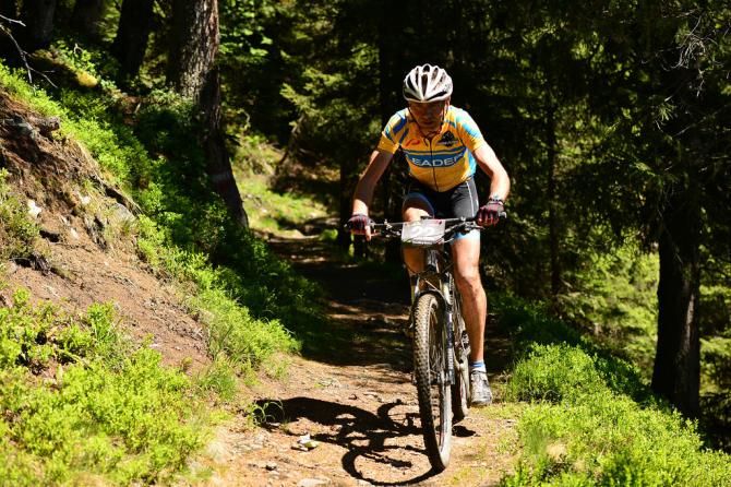 Masters leader Hansj&uuml;rg Gerber on course