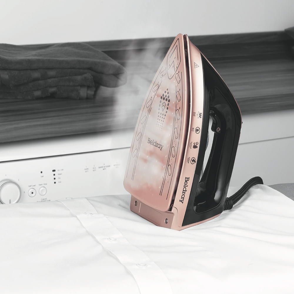 beldray black & rose gold iron