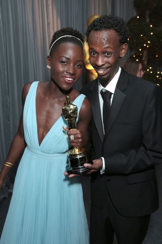Lupita Nyong'o And Barkhad Abdi At The Oscars After Parties